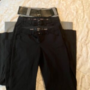 EXPRESS 3 pairs bell bottom pans. Grey pair brand new with tags.